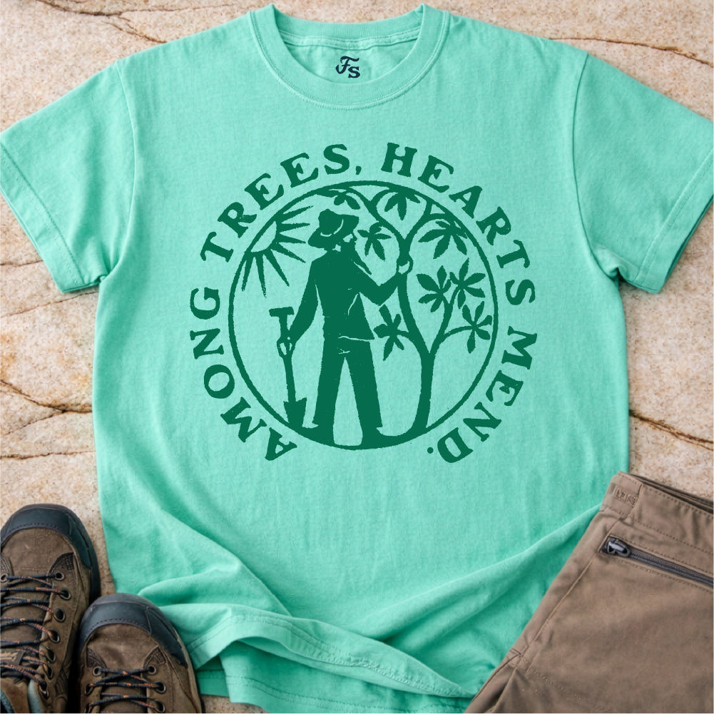 Among Trees Hearts Mend Tshirt
