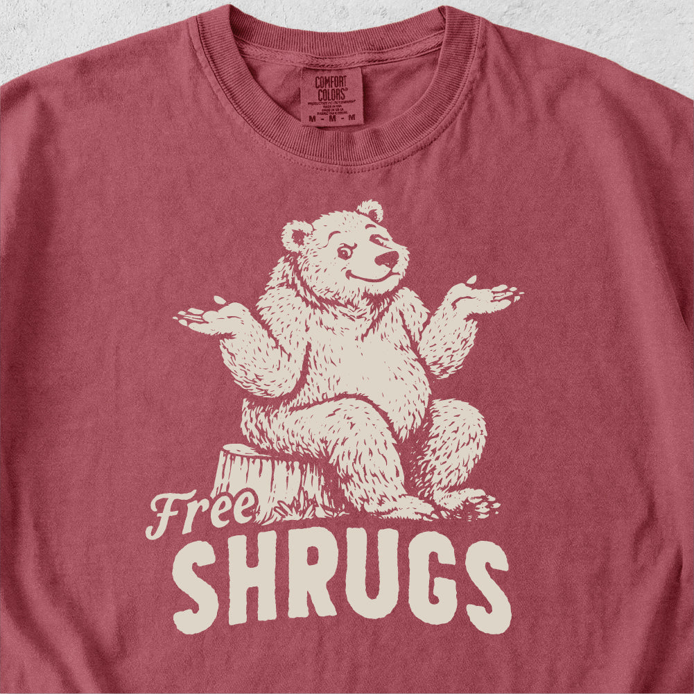 Free Shrugs Bear Tshirt