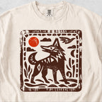 Wolf Folk Art Tshirt