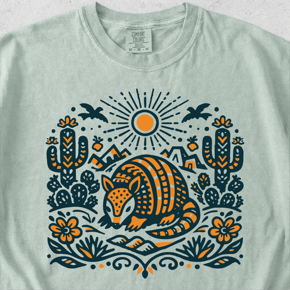 Armadillo Folk Art Tshirt