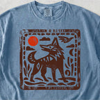 Wolf Folk Art Tshirt