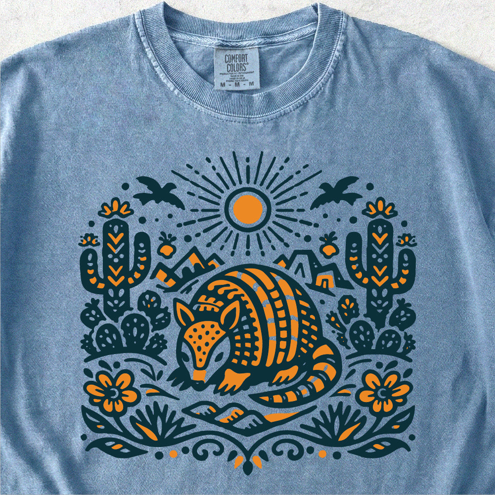 Armadillo Folk Art Tshirt