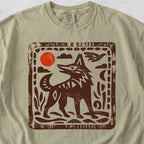 Wolf Folk Art Tshirt