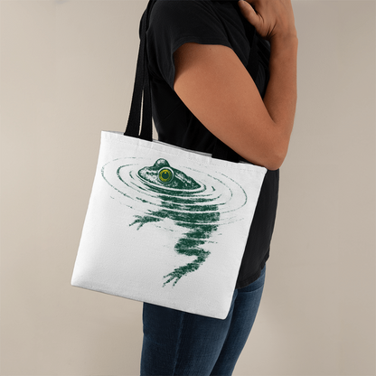 Swimming Frog Tote Bag