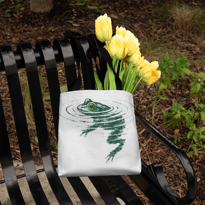 Swimming Frog Tote Bag