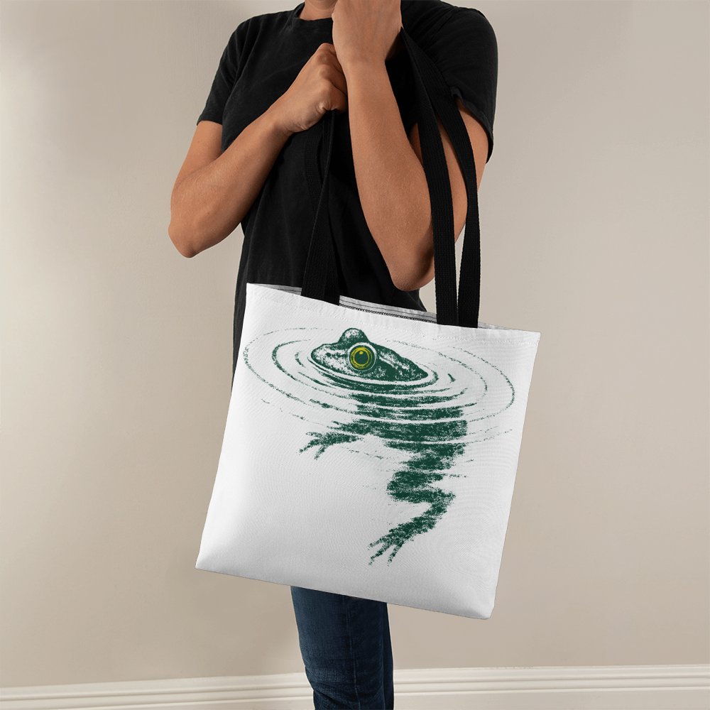 Swimming Frog Tote Bag
