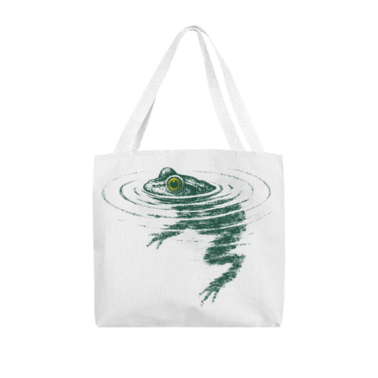 Swimming Frog Tote Bag