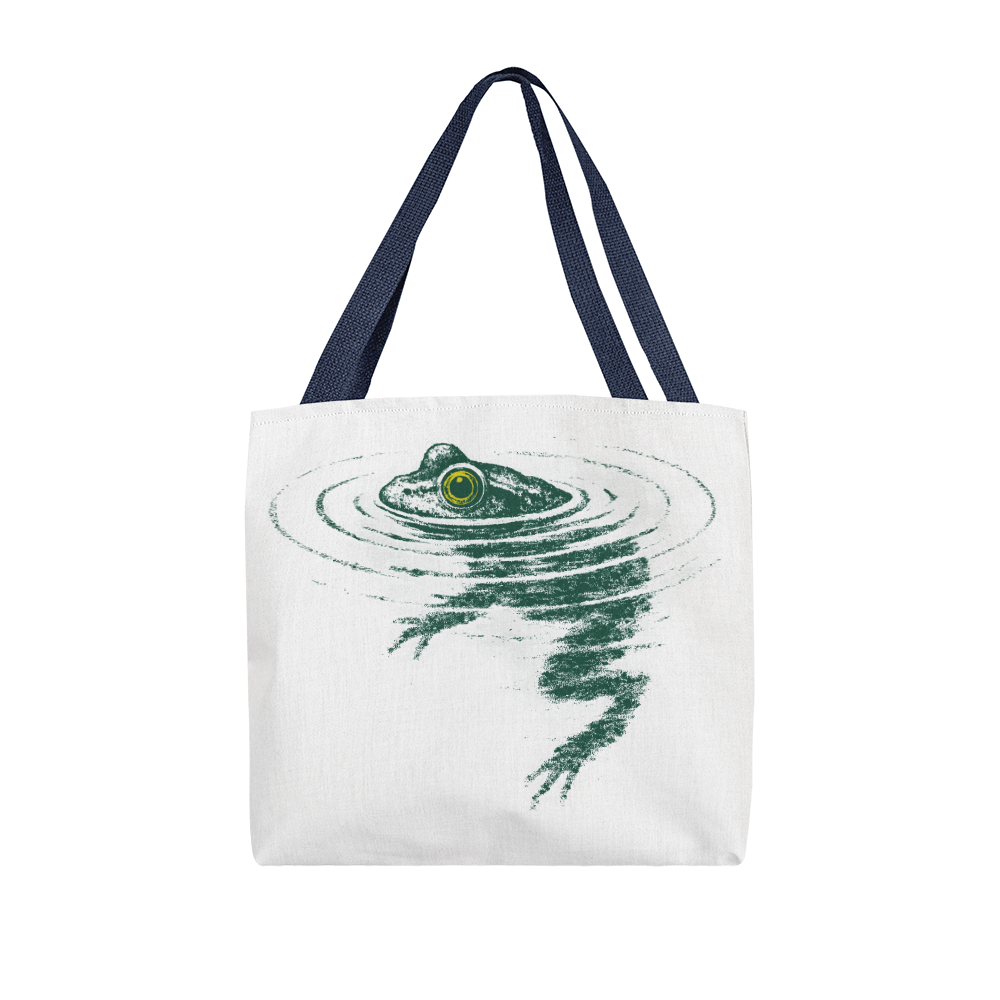 Swimming Frog Tote Bag
