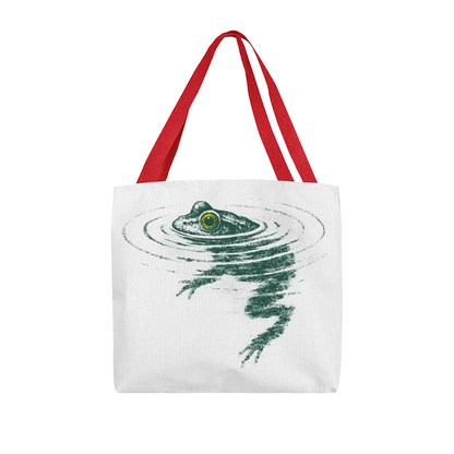 Swimming Frog Tote Bag