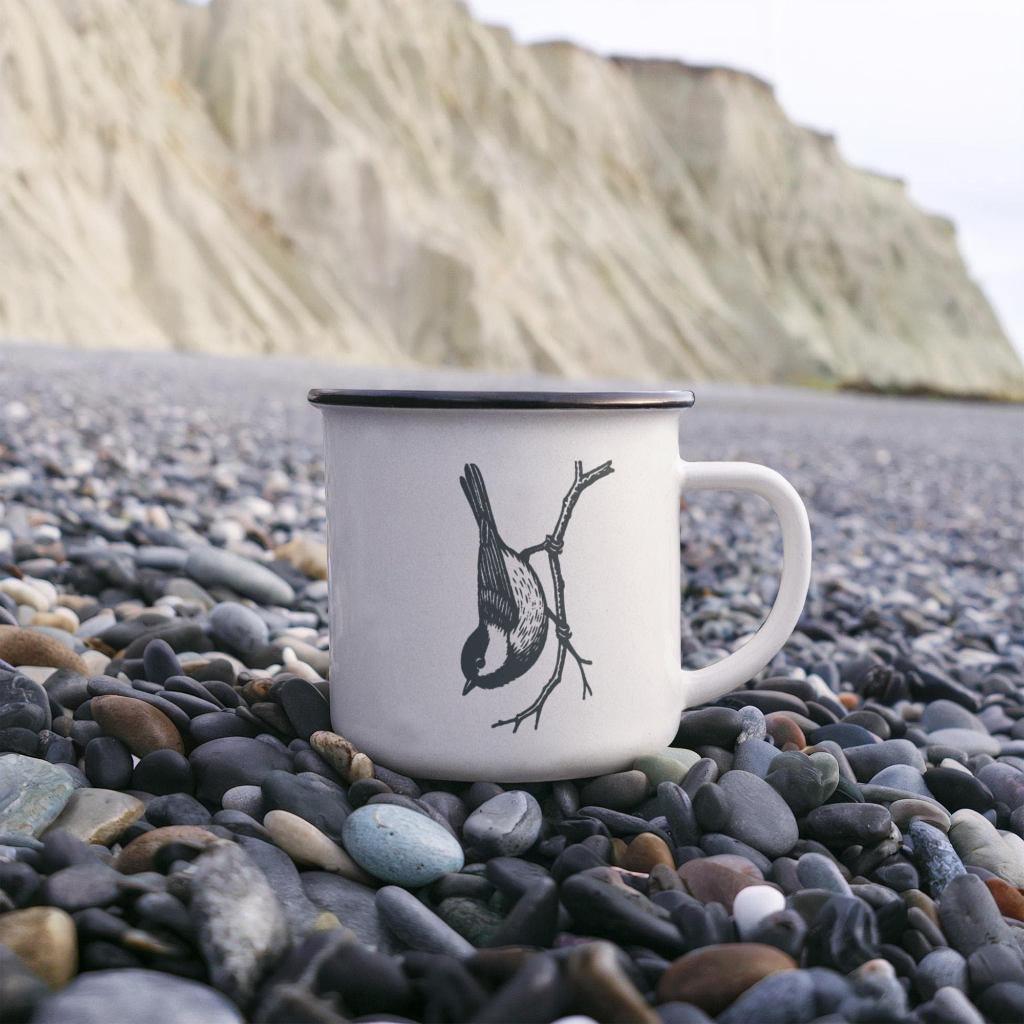 Chickadee Camping Mug