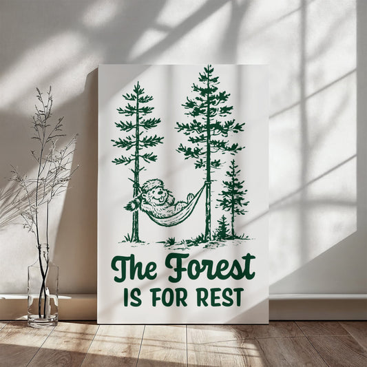 The Forest is For Rest Canvas Wall Art