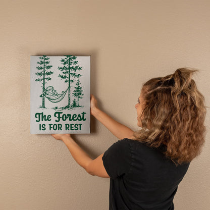 The Forest is For Rest Canvas Wall Art