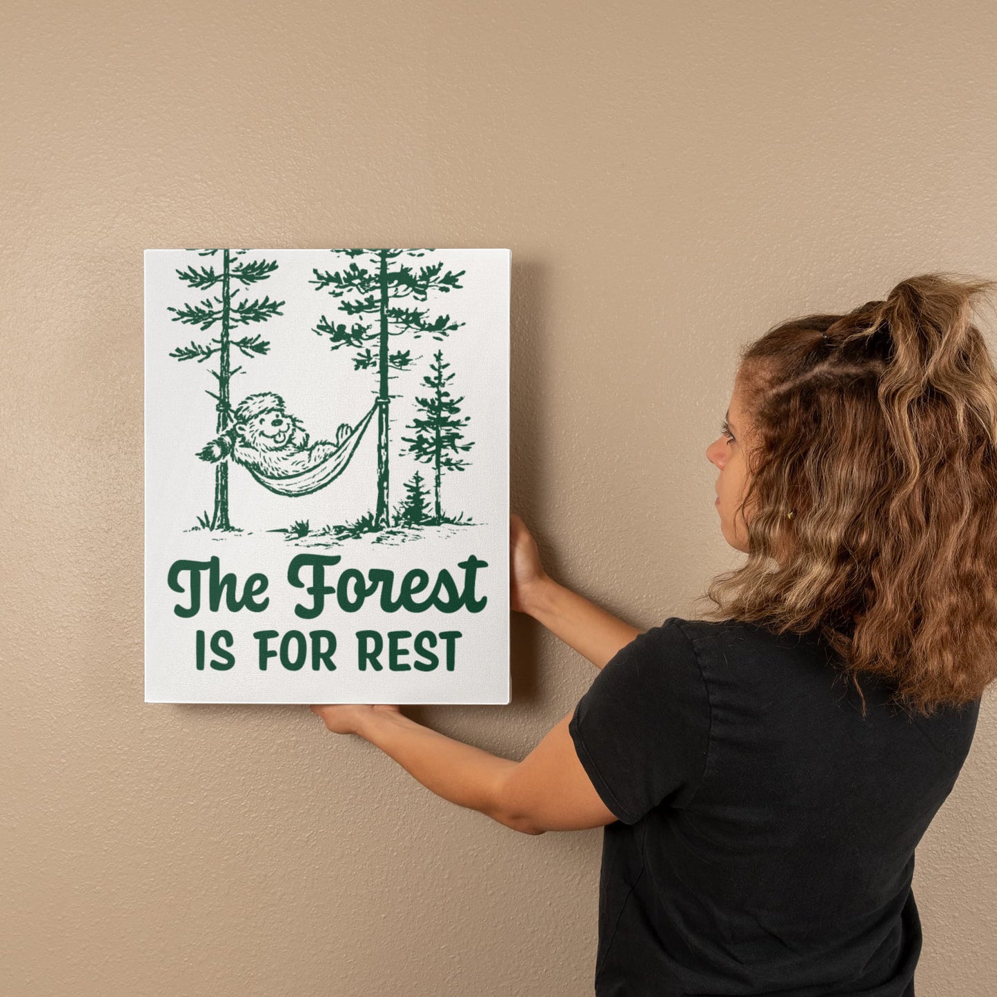 The Forest is For Rest Canvas Wall Art