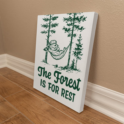 The Forest is For Rest Canvas Wall Art