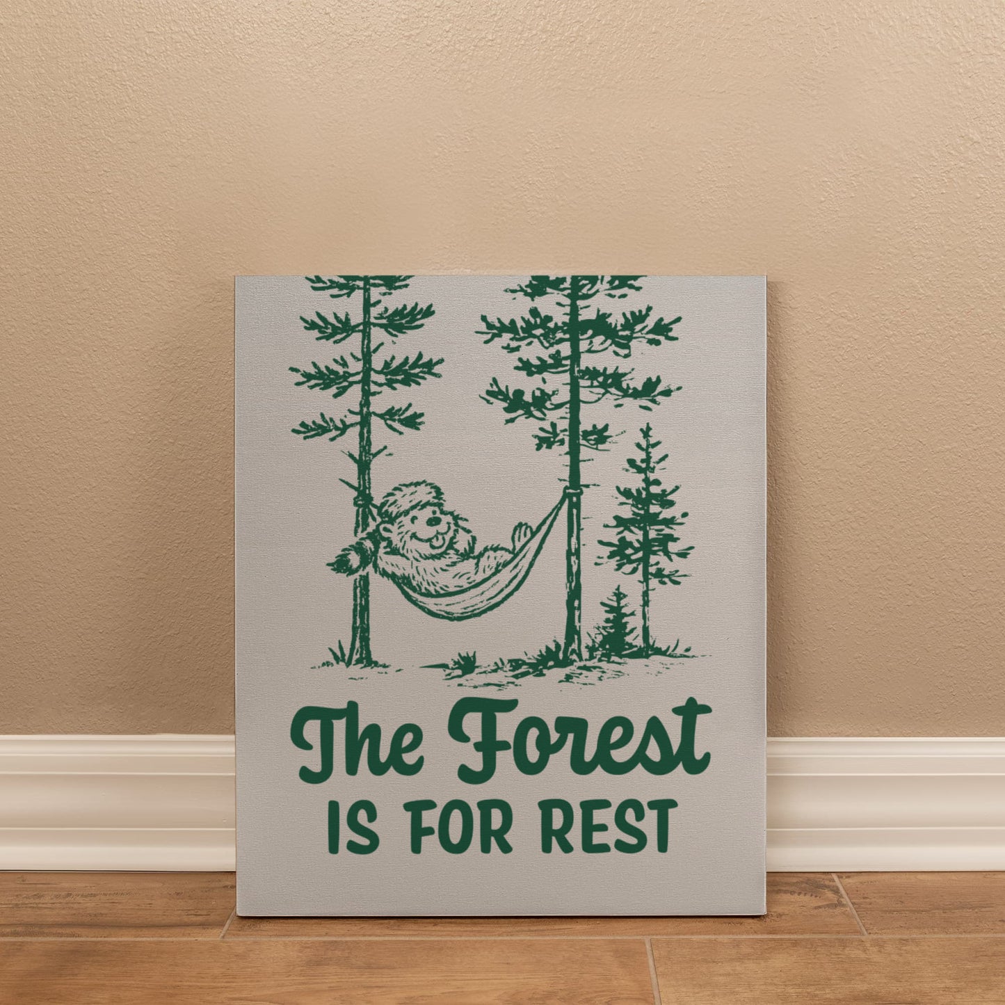The Forest is For Rest Canvas Wall Art