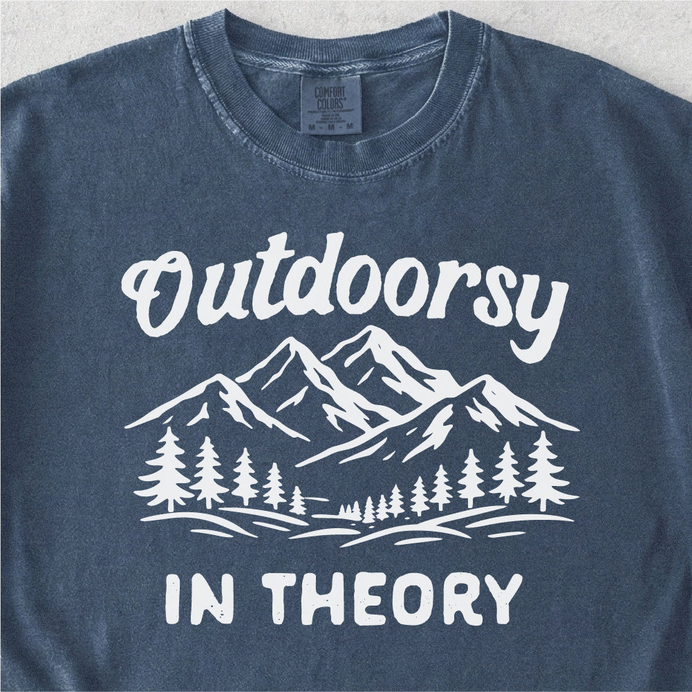 Outdoorsy In Theory Tshirt