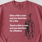 Give a Fish a Man Tshirt