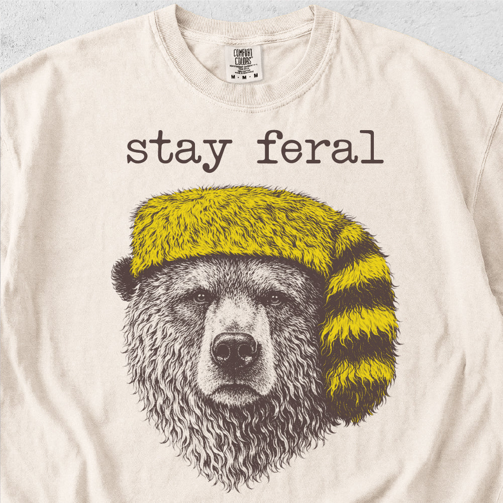Stay Feral Bear Tshirt