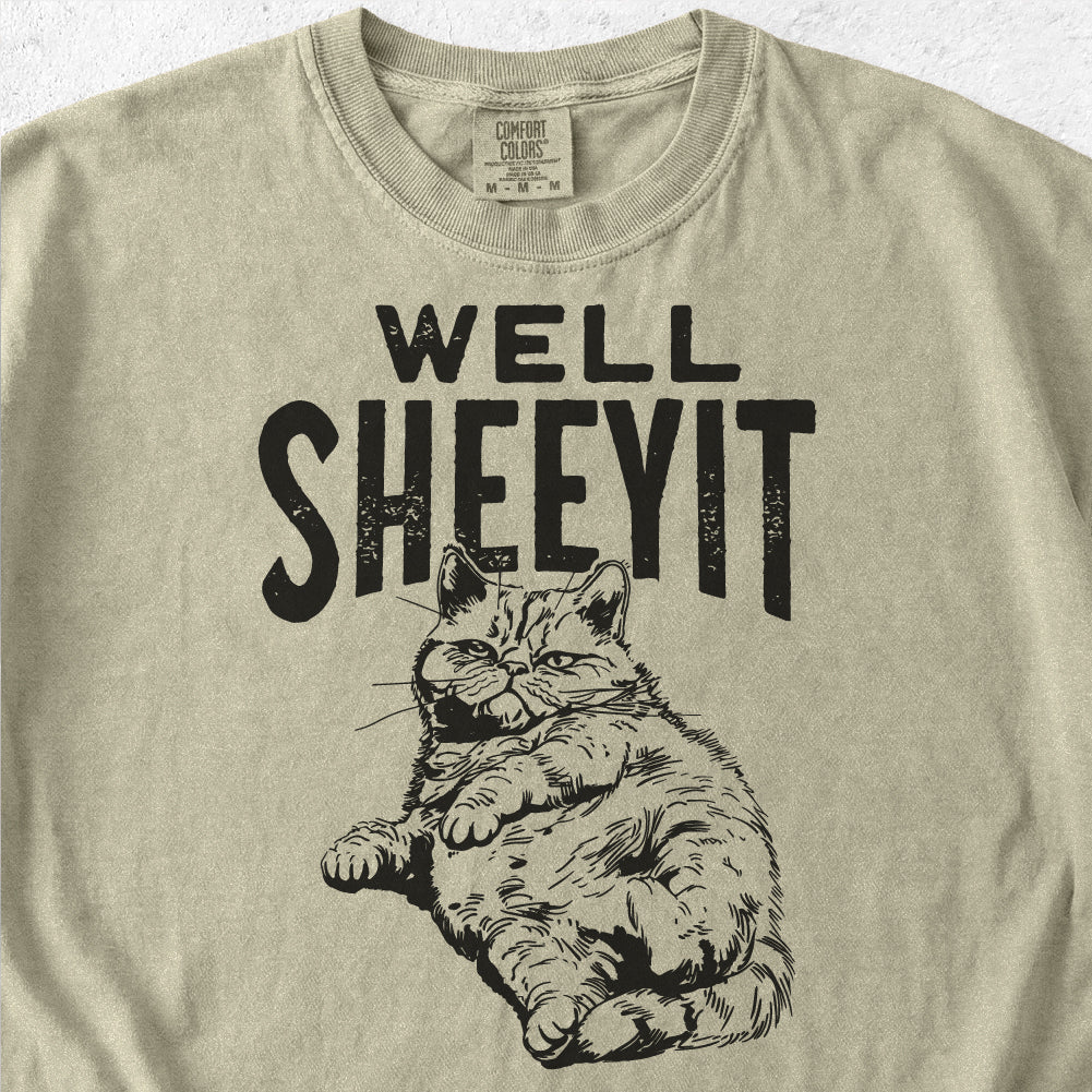 Well Sheeyit Cat Tshirt