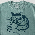 Cat Biting Hand Tshirt