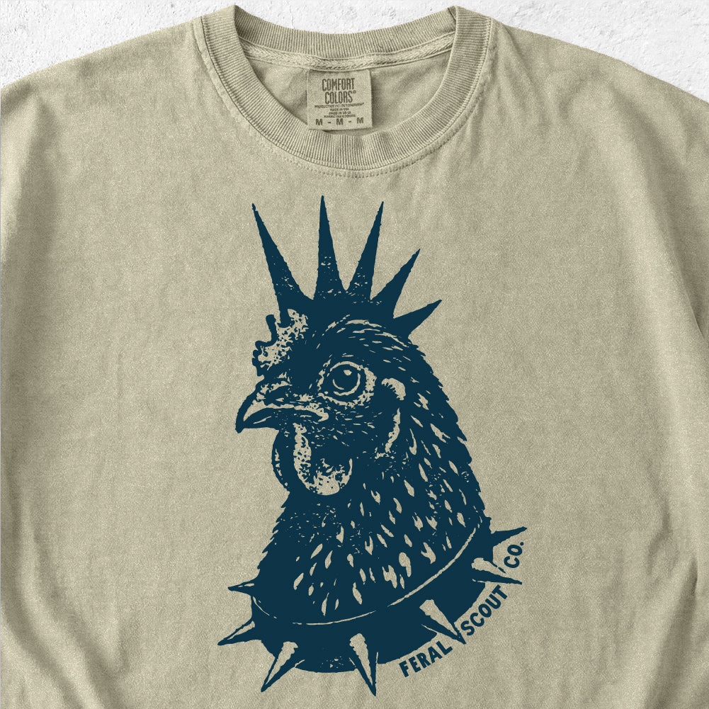 Punk Rock Chicken Tshirt