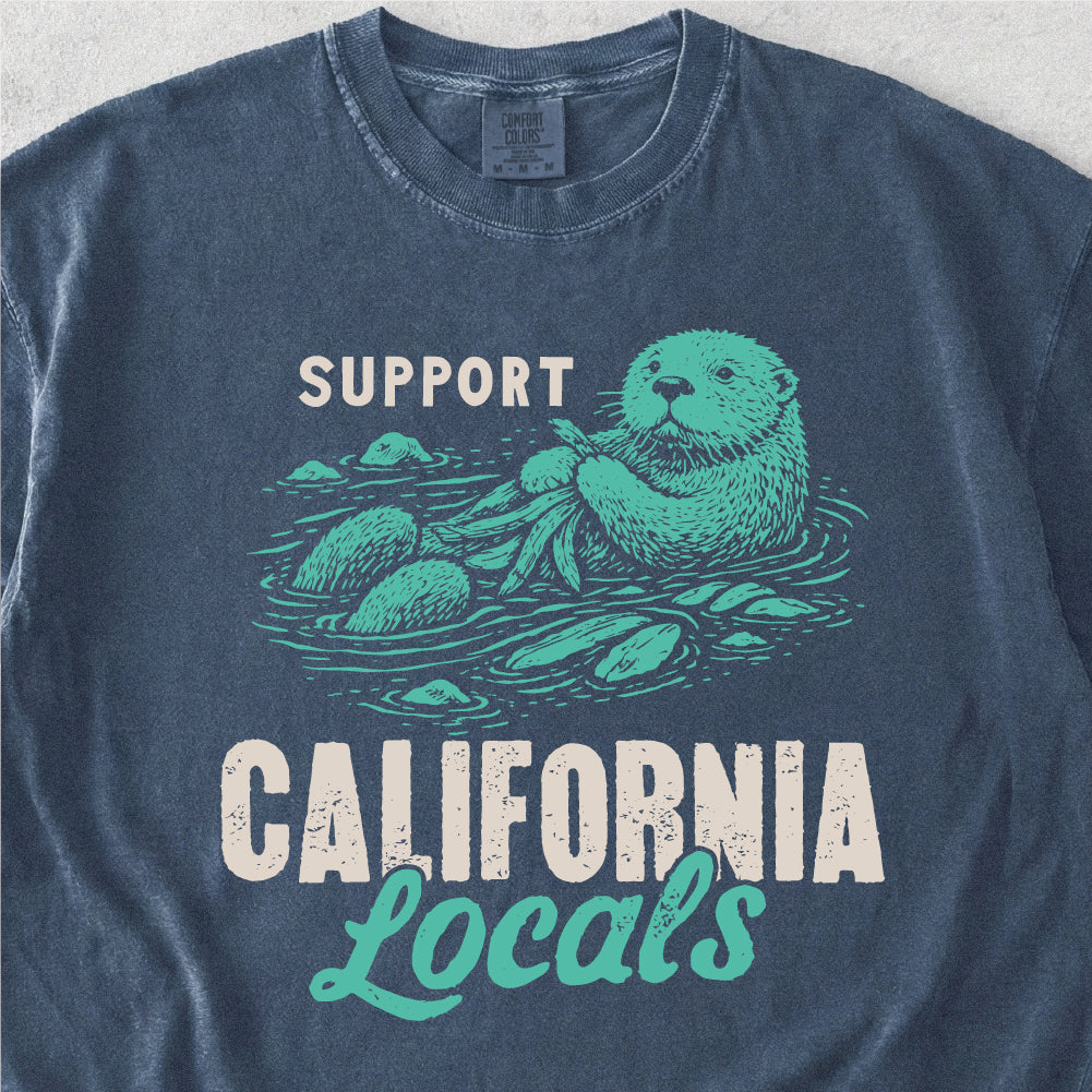 Support California Locals Otter Tshirt