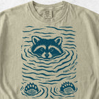 Raccoon Swimming Tshirt