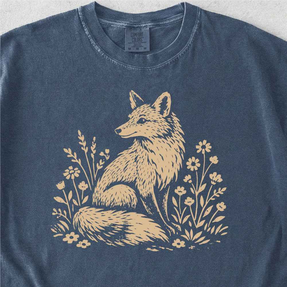 Floral Fox Tshirt