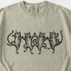 Dancing Tabby Cats Tshirt