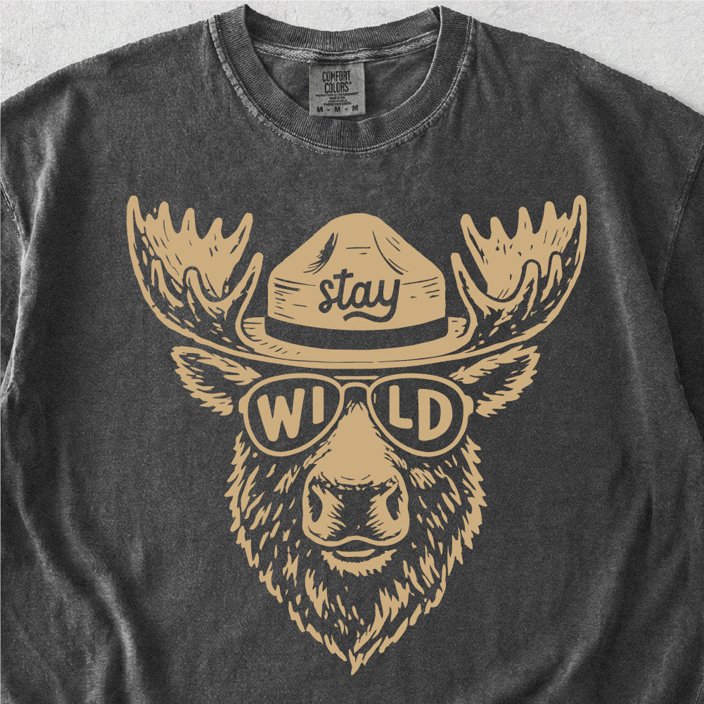 Stay Wild Moose Tshirt
