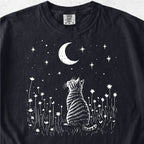 Cat Moon Stars Tshirt