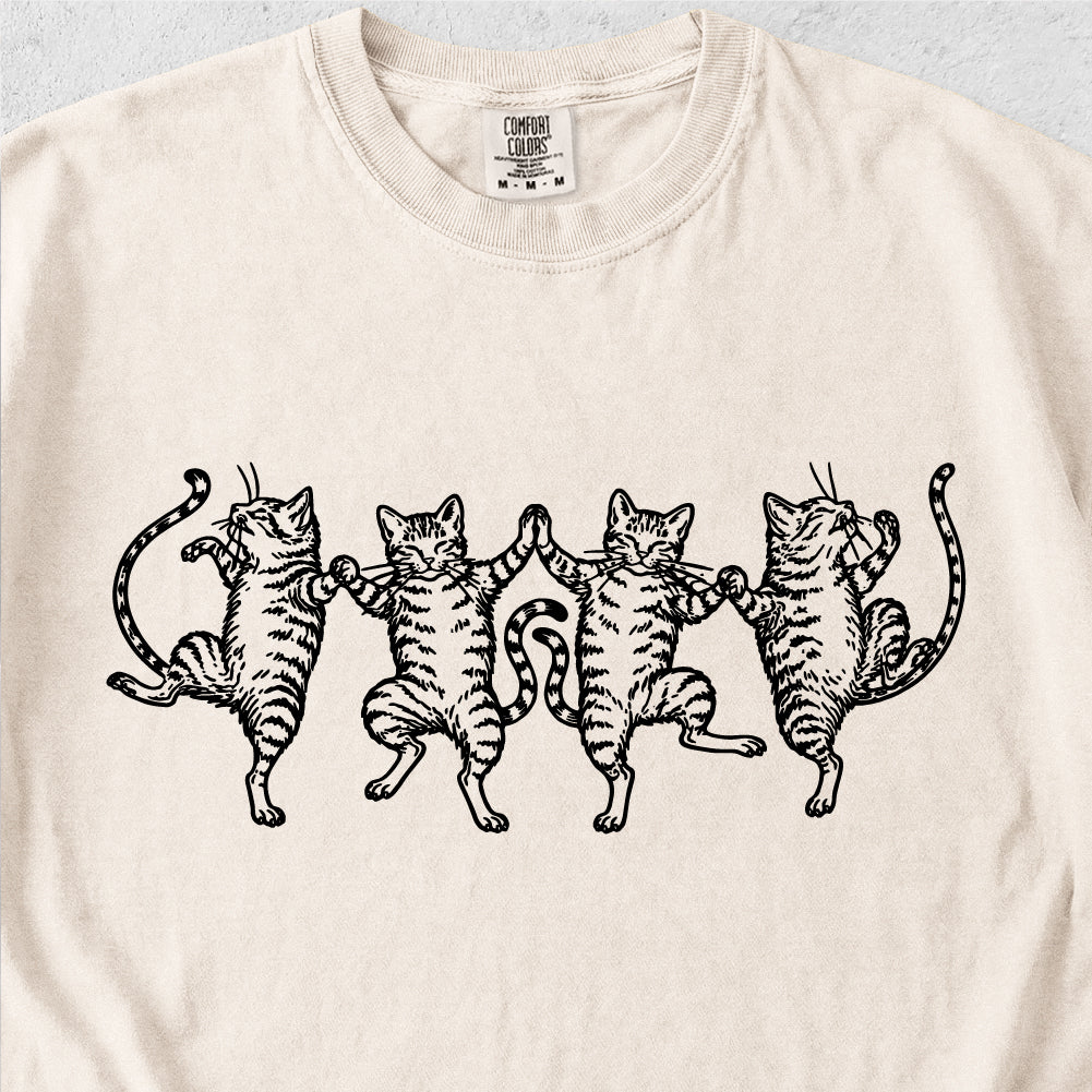 Dancing Tabby Cats Tshirt