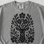 Floral Deer Tshirt