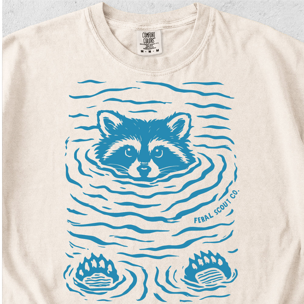 Raccoon Swimming Tshirt