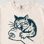 Cat Biting Hand Tshirt