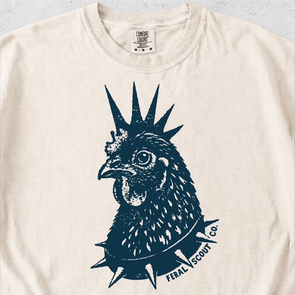Punk Rock Chicken Tshirt