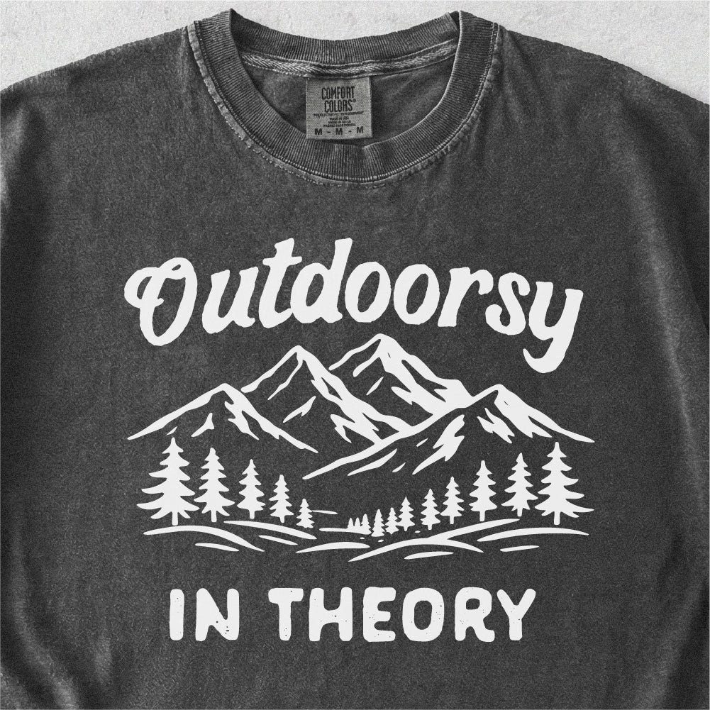 Outdoorsy In Theory Tshirt