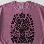 Floral Deer Tshirt