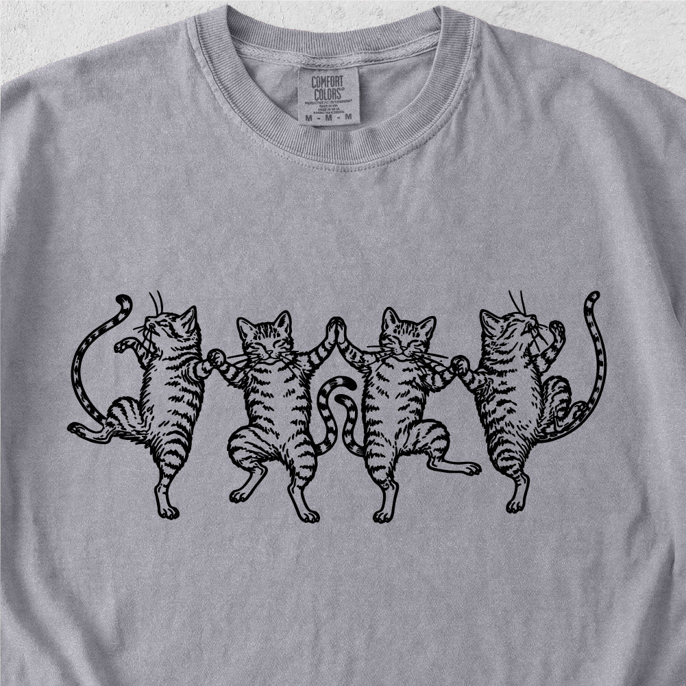 Dancing Tabby Cats Tshirt