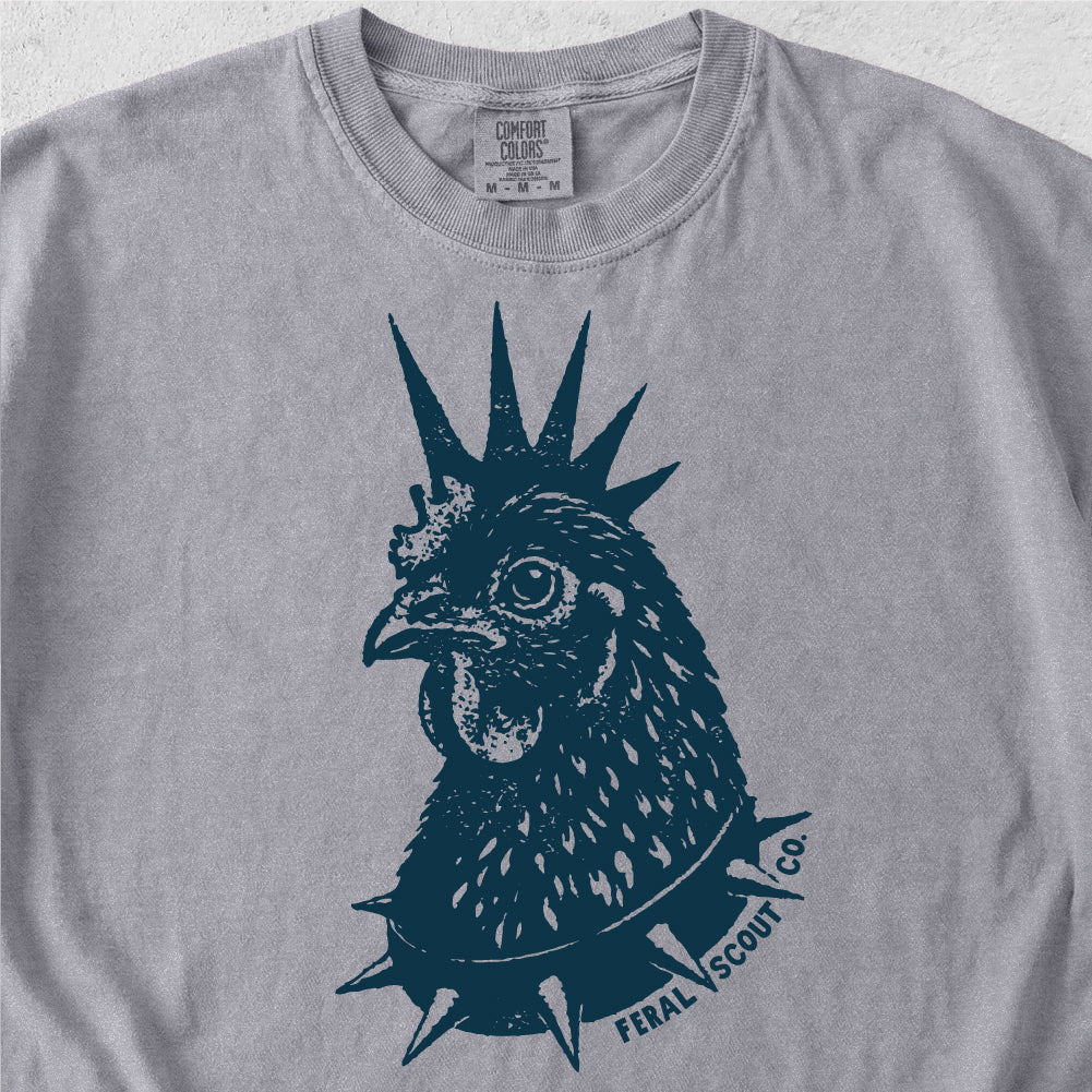 Punk Rock Chicken Tshirt