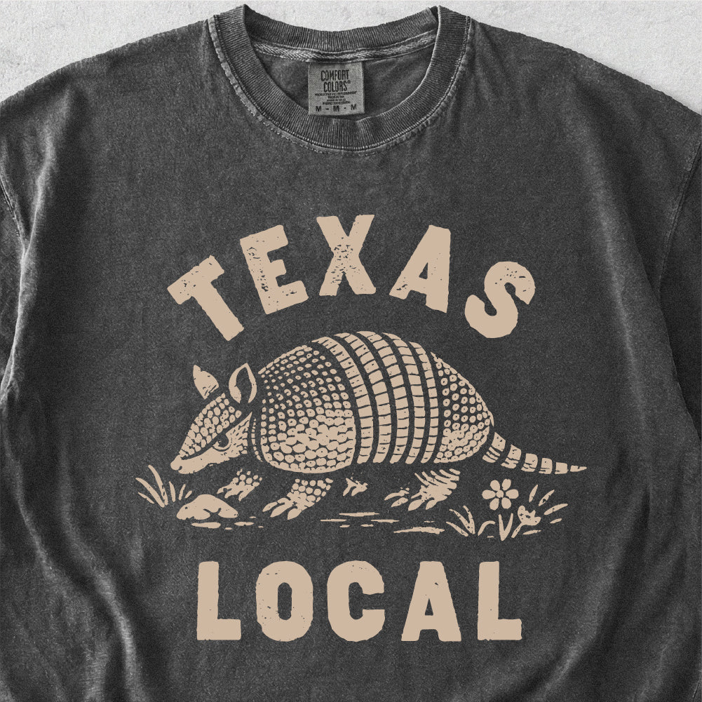 Texas Local Armadillo Tshirt