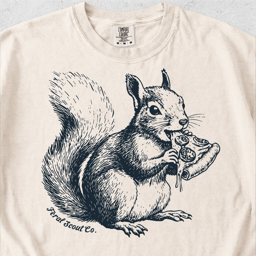 Pizza Squirrel Tshirt