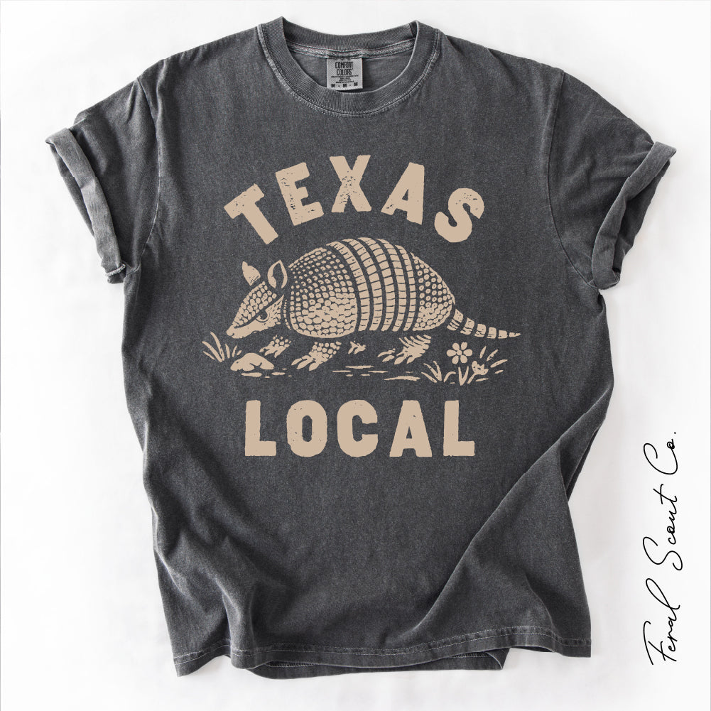 Texas Local Armadillo Tshirt