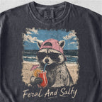 Feral And Salty Raccoon Tshirt