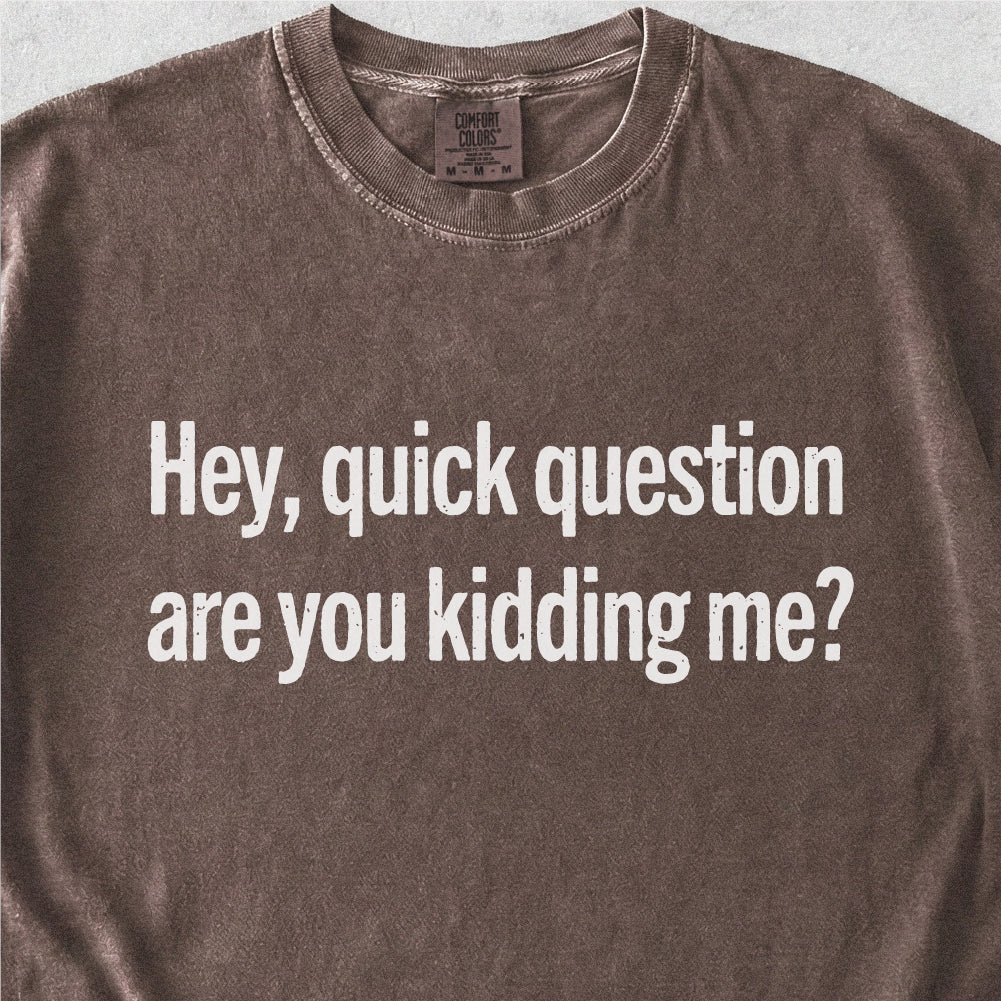 Are You Kidding Me Tshirt