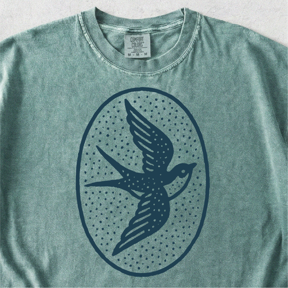 Swallow Folk Art Tshirt