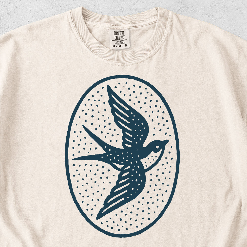 Swallow Folk Art Tshirt