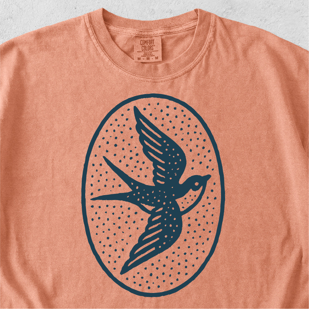 Swallow Folk Art Tshirt