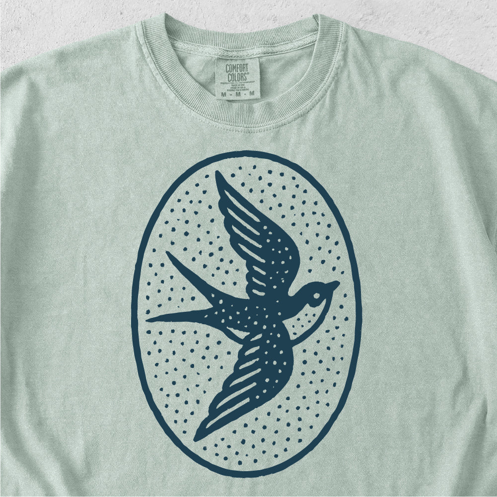 Swallow Folk Art Tshirt