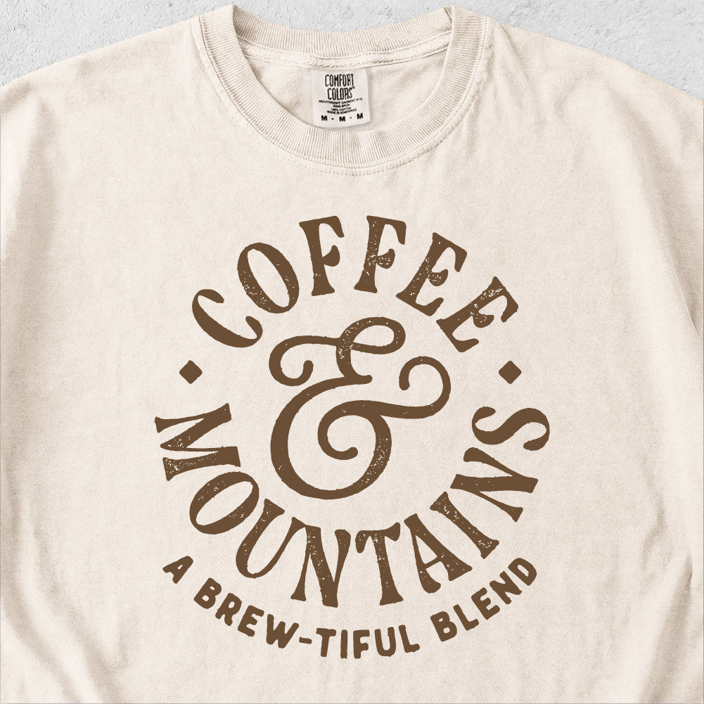 Coffee and Mountains Tshirt